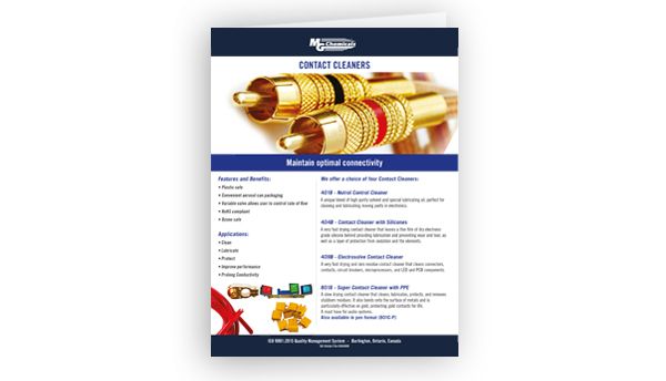 Flyer Contact Cleaners